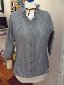 Front of blouse
