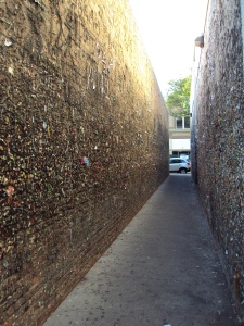 Yep, an alley with chewing gum, upon chewing gum upon chewing gum.